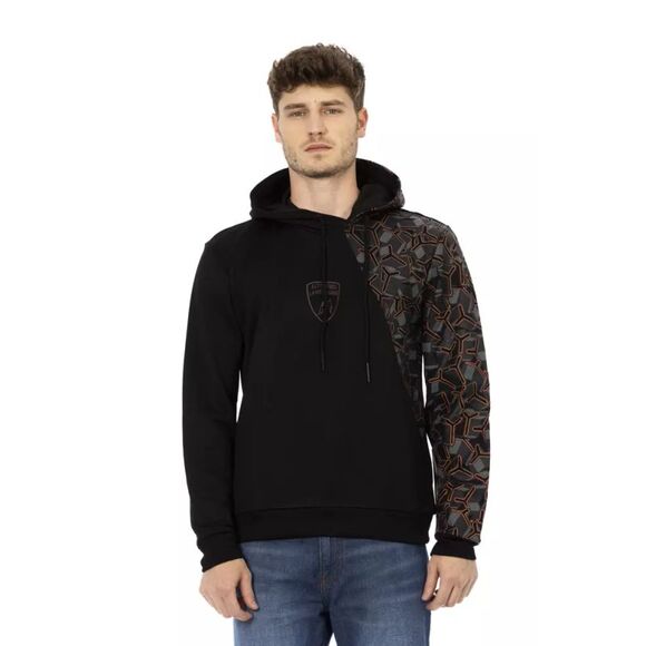 Automobili Lamborghini Black Cotton Men's Men's Hoodie